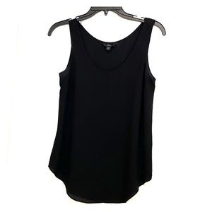J Crew black flowy tank